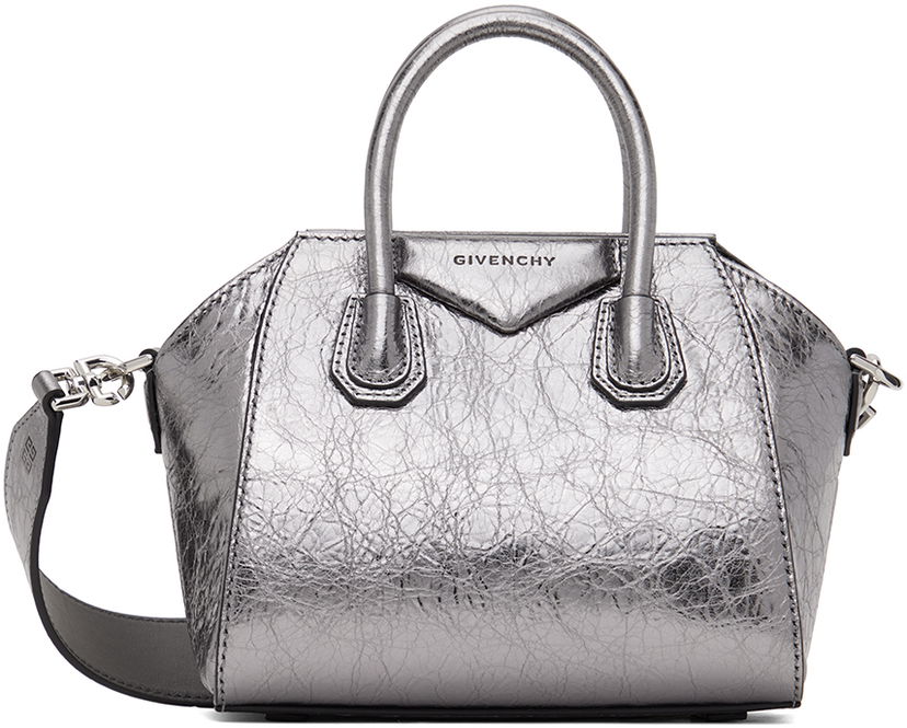 Чанта през рамо Givenchy Antigona Toy Bag Сиво | BB50WKB1Q9938