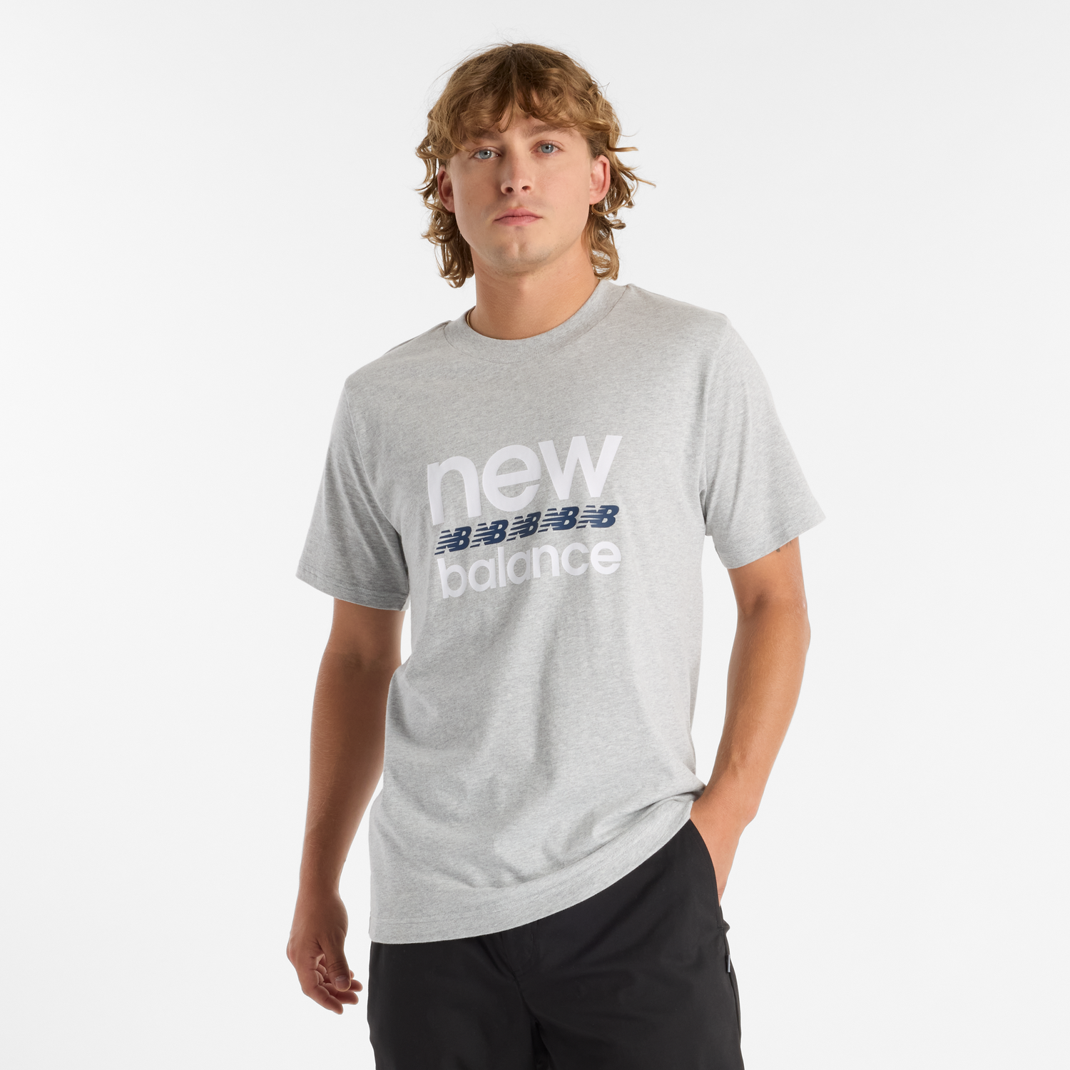 Тениска New Balance Athletics T-Shirt Сиво | NBMT51940AG, 0