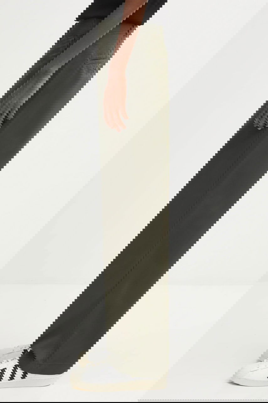 Панталони Carhartt WIP Wide-Leg Craft Pants Зелено | I035652.6302, 1