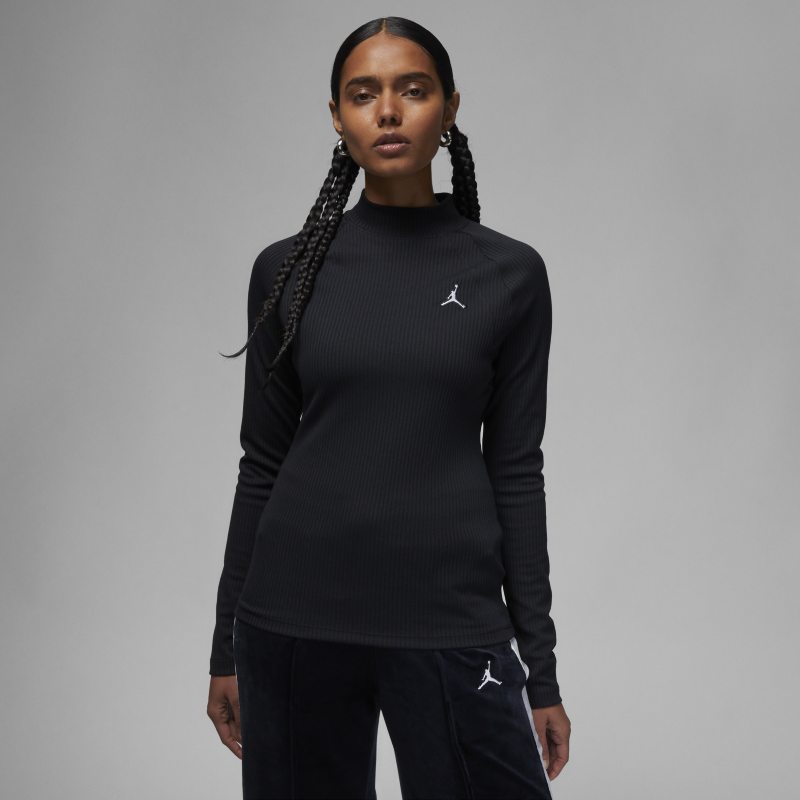 Тениска Jordan Jordan Flight Ribbed Long-Sleeve Top Черно | DV1420-010, 0