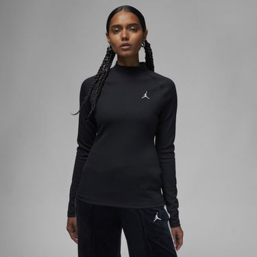 Тениска Jordan Jordan Flight Ribbed Long-Sleeve Top Черно | DV1420-010, 0