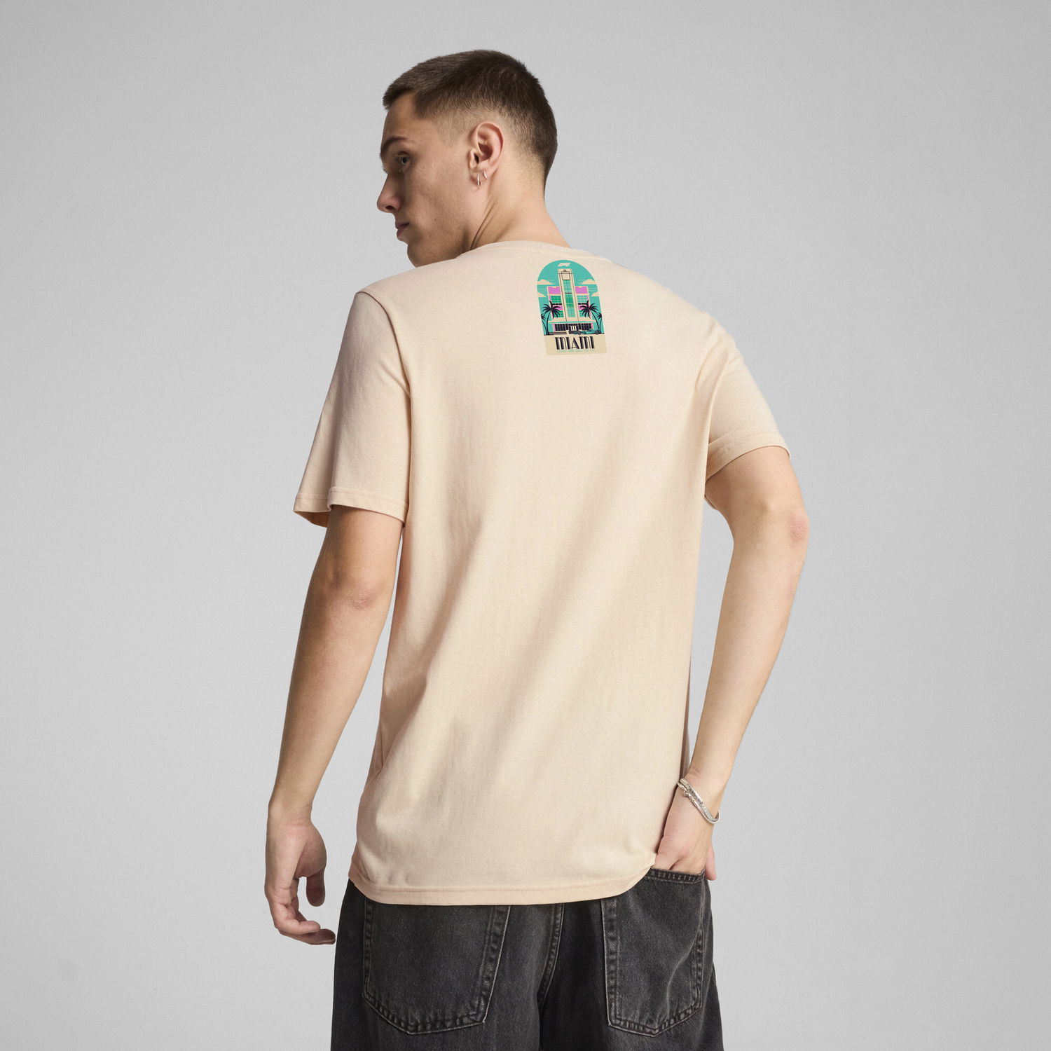 Тениска Puma F1® Miami Graphic T-Shirt Бежово | 630176_13, 1