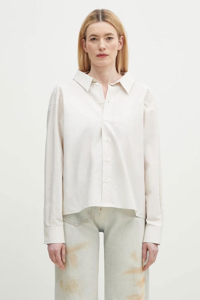 Cotton Relaxed Fit Classic Collar Shirt