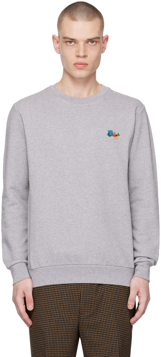 Пуловер Paul Smith Paul Smith Paint Splatter Sweatshirt Сиво | M1R-302S-HP3094-72, 0