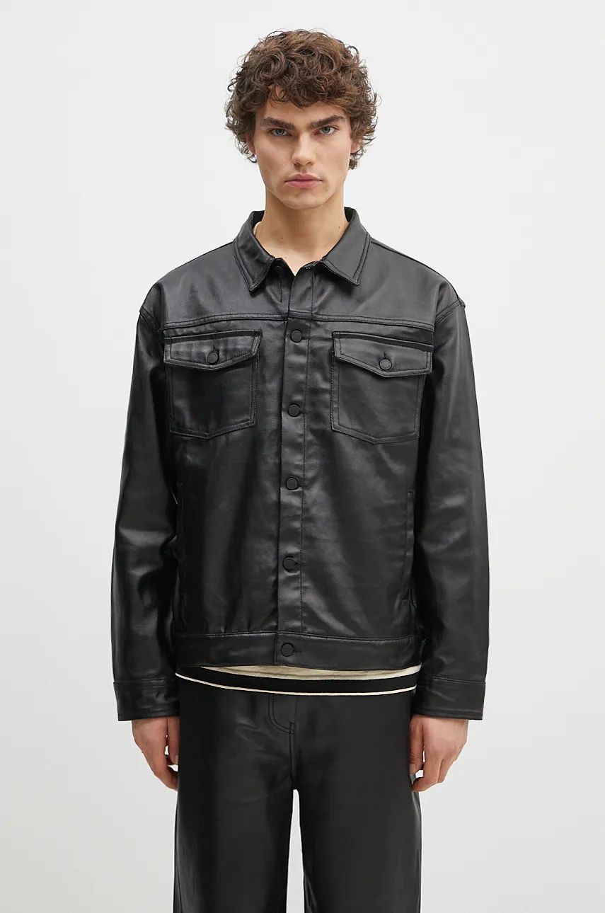 Яке Pleasures Trucker Jacket Черно | P24F040, 0