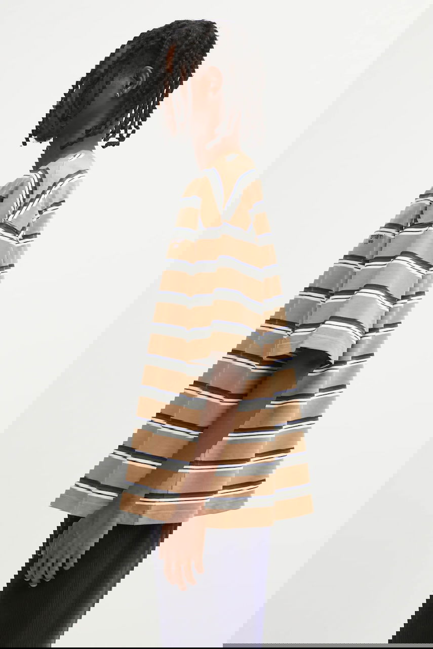 Тениска Carhartt WIP S/S Holm Striped Relaxed Fit T-Shirt Бежово | I035302.37AXX, 1