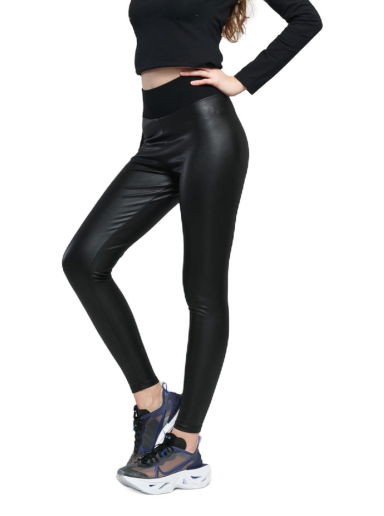 Клинове Urban Classics Ladies Faux Leather High Waist Leggings Черно | TB3001 black