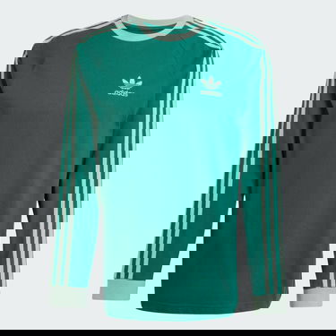 Фланелка adidas Performance Classics 3-Stripes Long Sleeve Tee Зелено | JD0540, 3