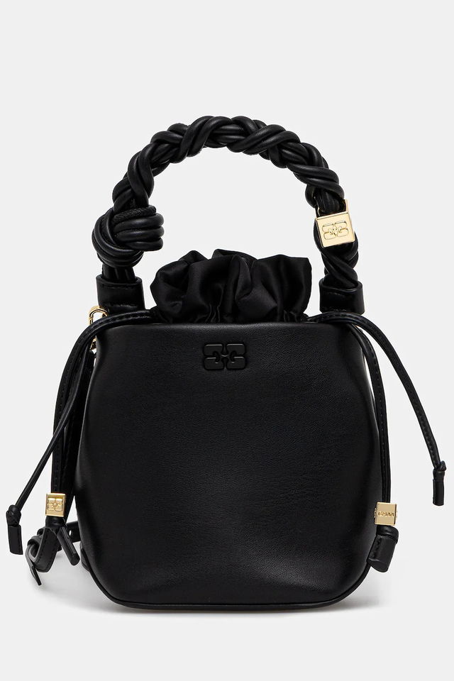 Bou Bucket Mini Braided Handle Drawstring Bag