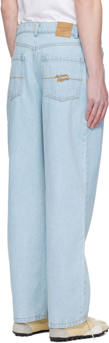 Дънки MAISON KITSUNÉ Maison Kitsuné Relaxed Jeans Синьо | OM01105WD4009, 2