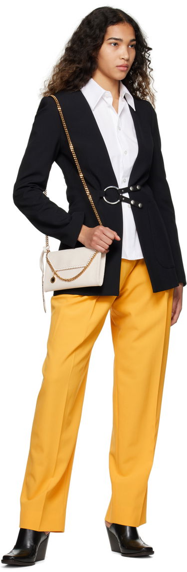 Панталони Stella McCartney Stella McCartney Pleated Trousers Жълто | 6400643AU701, 3