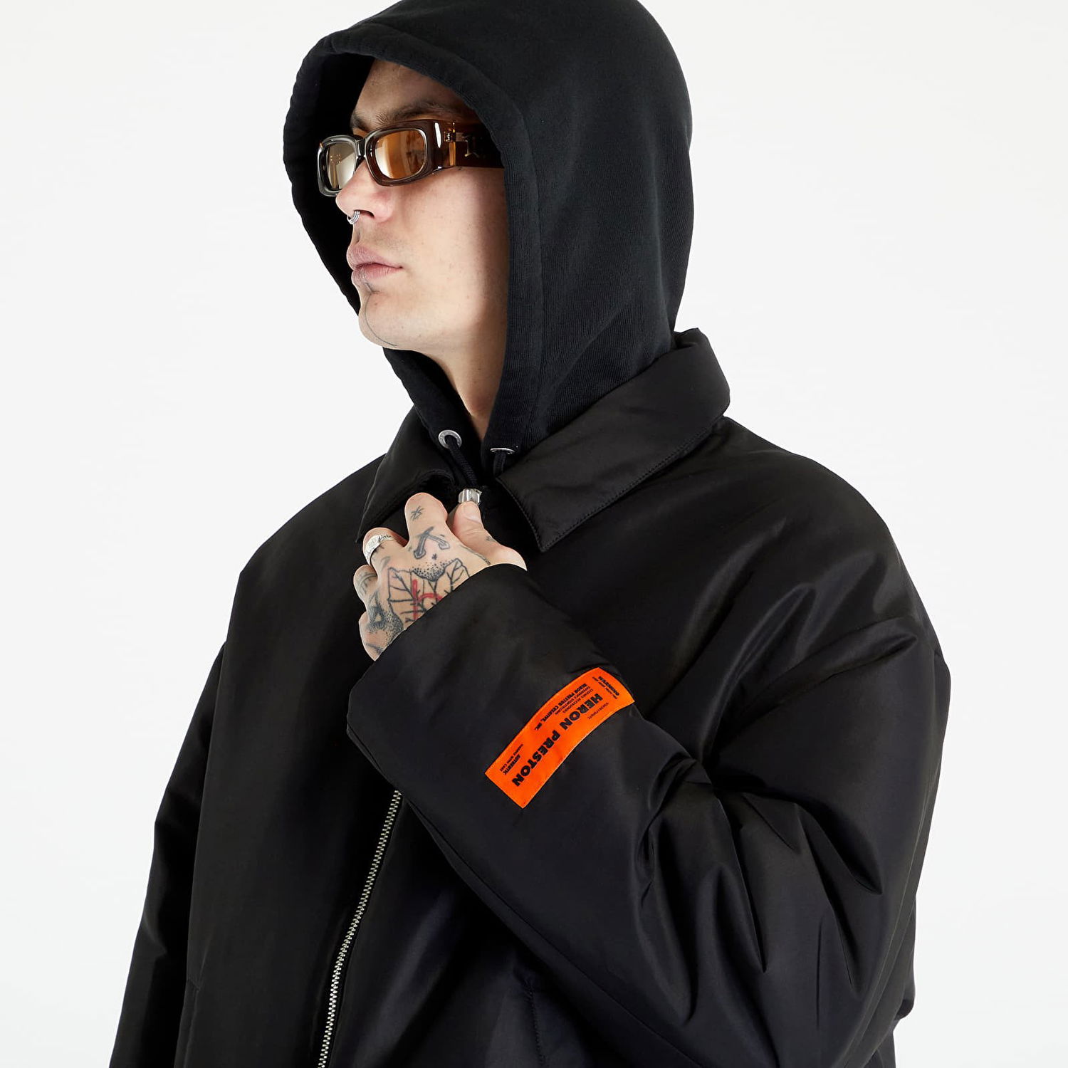 Яке HERON PRESTON Ex-Ray Nylon Security Jacket Черно | HMEA081S23FAB0011000, 1