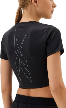 Съкратен топ Reebok Reebok Lux Bold Crop T-Shirt Черно | 100075316, 1
