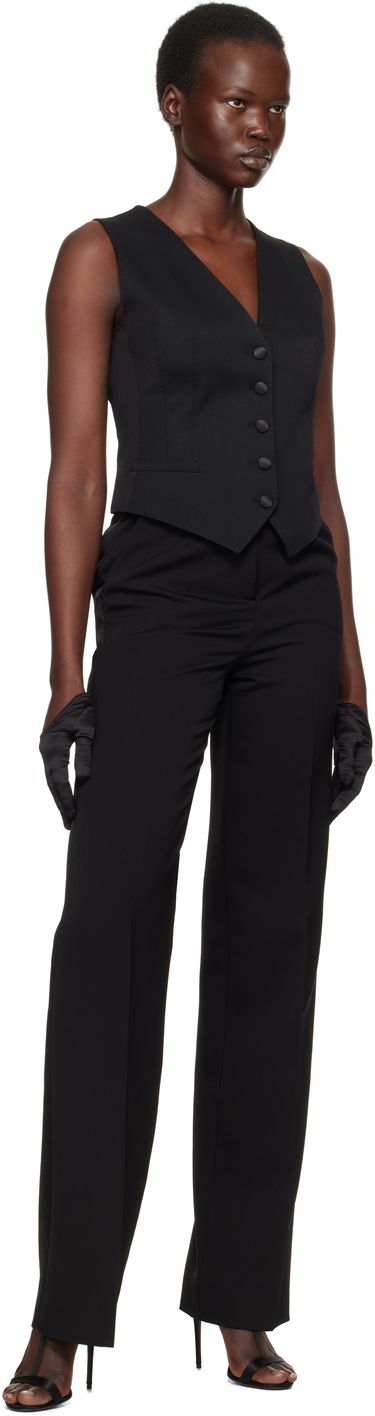 Панталони Dolce & Gabbana Dolce&Gabbana Wool Tuxedo Trousers Черно | FTC8ZT FU21E, 3