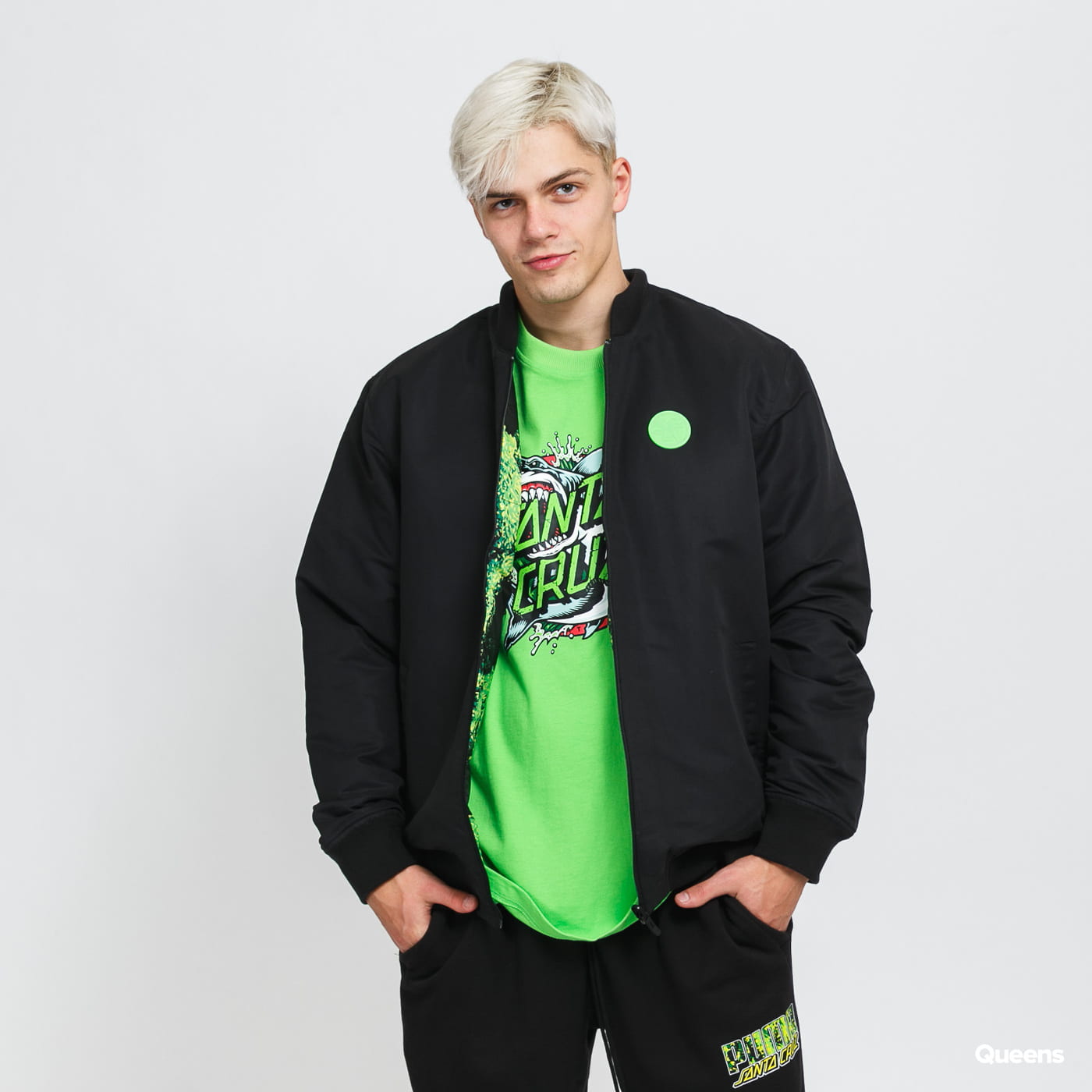 Яке бомбър Puma Santa Cruz Varsity Jacket Bomber Черно | 532239 01, 0