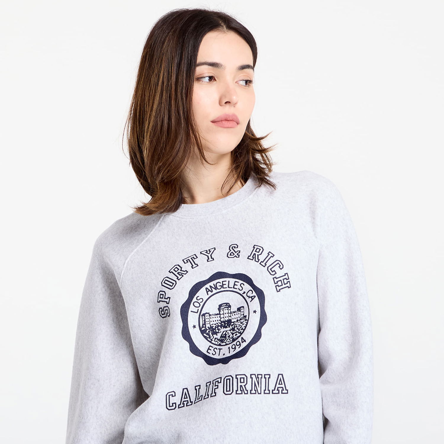 Суитчър Sporty & Rich Sporty & Rich California Emblem Soft Crewneck Sweatshirt Сиво | ST082625508GY03, 1