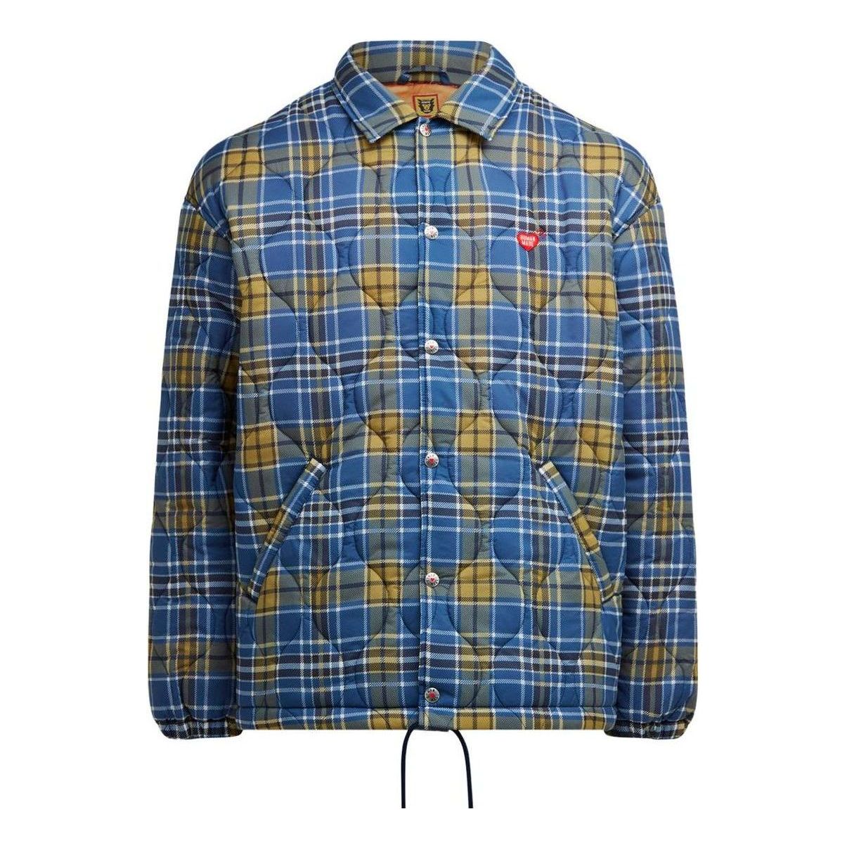Яке Human Made HUMAN MADE Quilted Check Coach Jacket Синьо | HM25JK005, 0