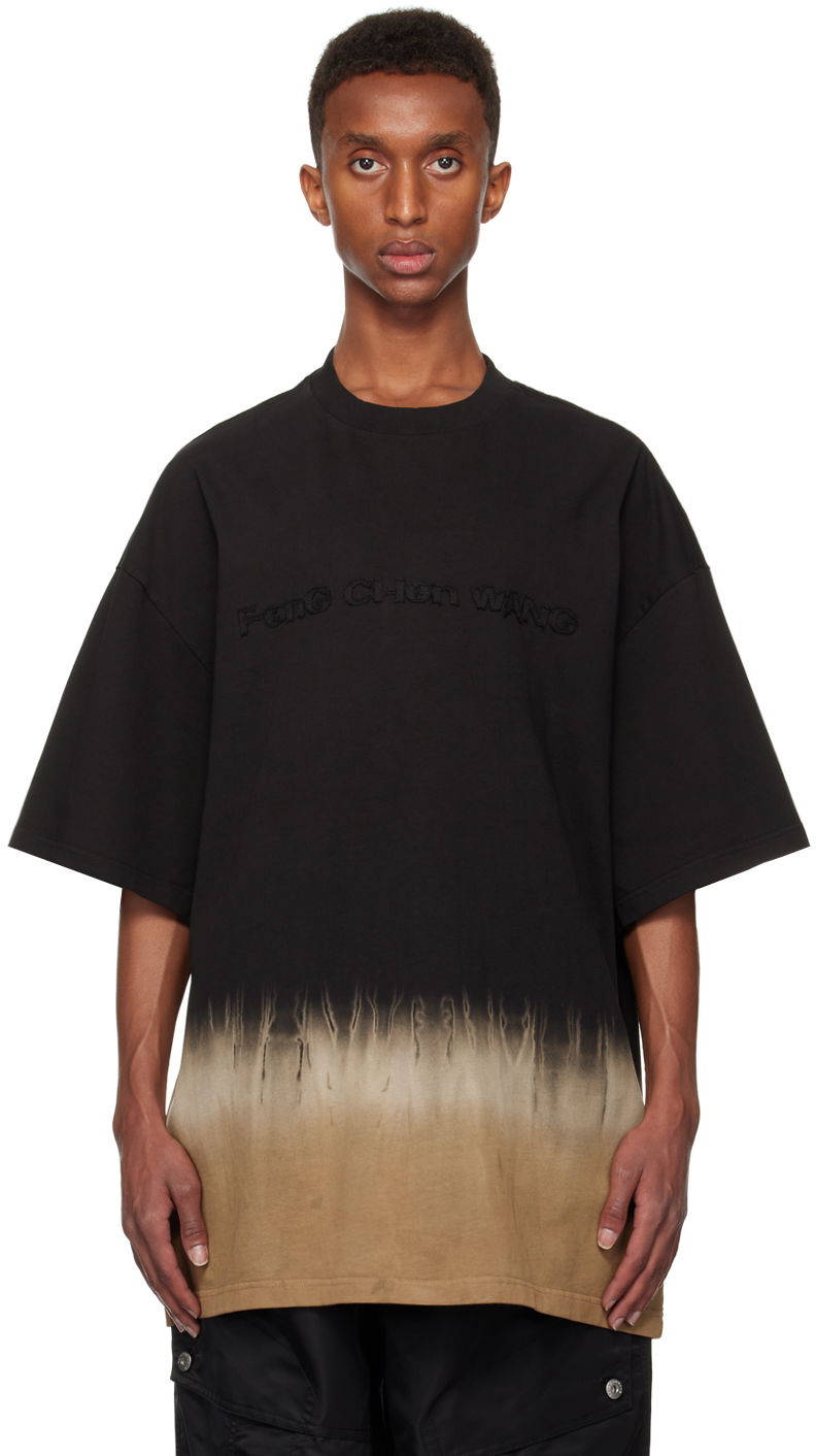 Тениска Feng Chen Wang Feng Chen Wang Tie-Dye T-Shirt Черно | FUF18TS06, 0