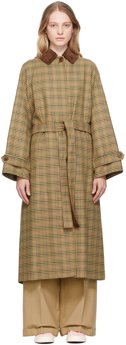 Палта KENZO Paris Hooded Trench Coat Бежово | FD62MA0699GH, 0