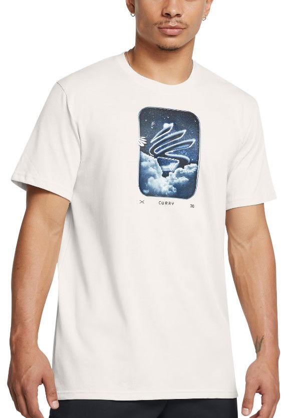 Тениска Under Armour Under Armour Curry Heavyweight Trend T-Shirt Бяло | 1387108-114