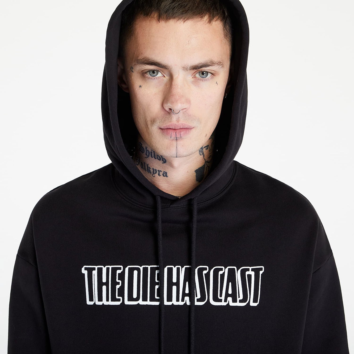 Суитчър RAF SIMONS Regular Fit Hoodie Die Has Cast Print Черно | 222-M161-19004-0099, 1
