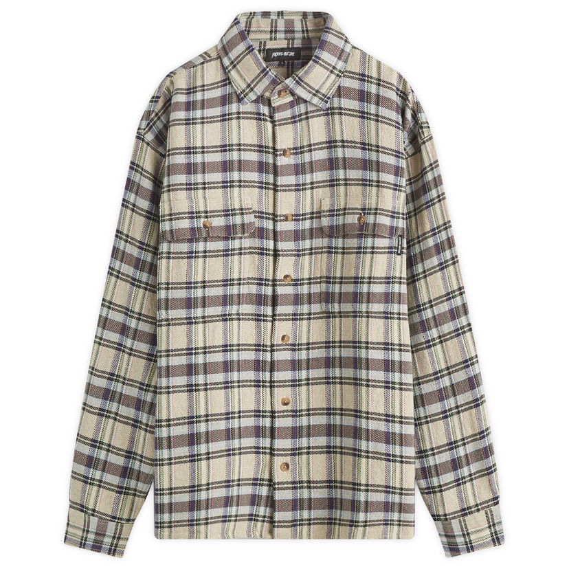 Риза Fucking Awesome Flannel Shirt Grey Сиво | FA1962-GREY