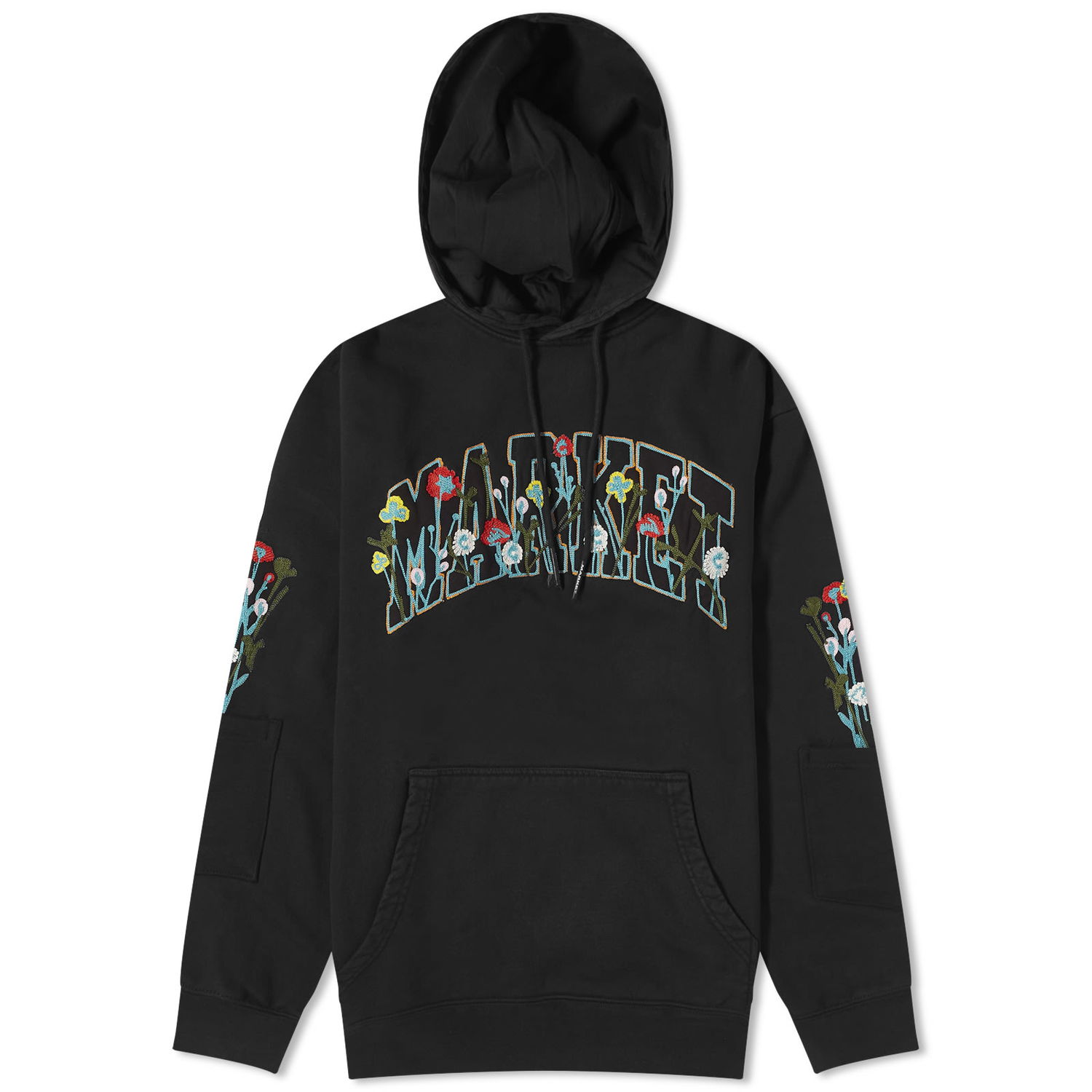 Суитчър MARKET Bouquet Hoodie Черно | 397000514-BLK, 0