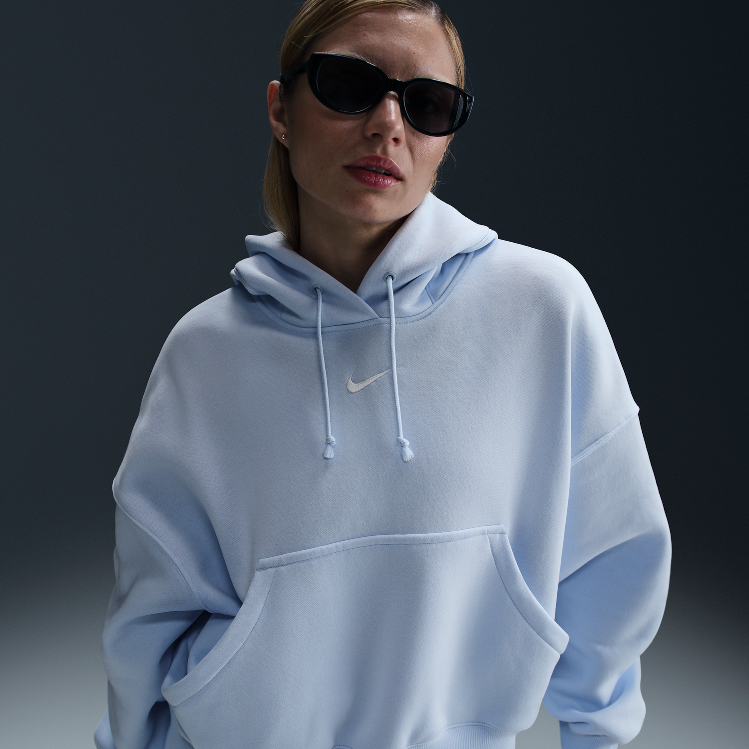 Суитчър Nike Nike Sportswear Phoenix Fleece Hoodie Синьо | DQ5858-423, 0