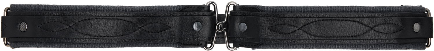 Колани KIKO KOSTADINOV Kiko Kostadinov Inex Canvas and Leather Belt Черно | KKAW25ACC03-119, 0