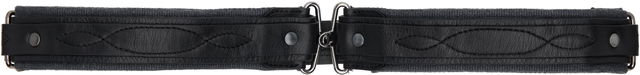 Kiko Kostadinov Inex Canvas and Leather Belt