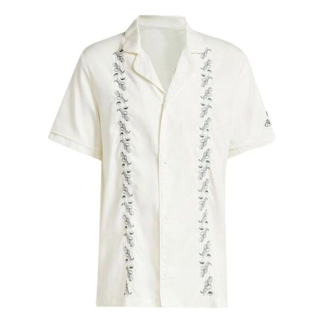 Риза adidas Originals Original Leisure Bowling Shirt Бяло | IS0194, 0