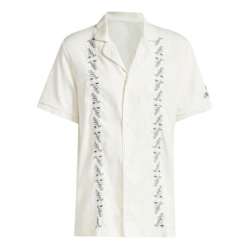 Риза adidas Originals Original Leisure Bowling Shirt Бяло | IS0194