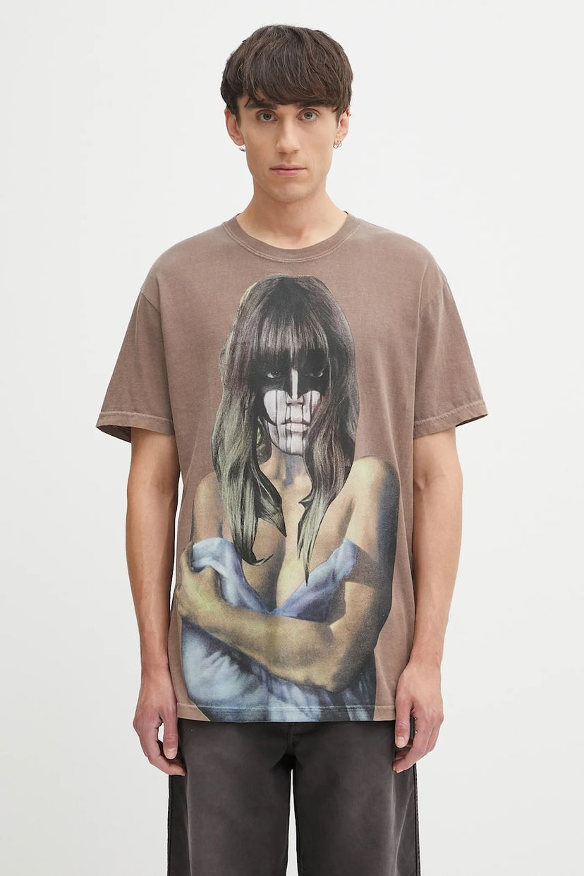 Тениска Fucking Awesome Fucking Awesome Last Night Graphic T-Shirt Кафяво | PN20145