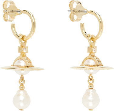 Обеци Vivienne Westwood Vivienne Westwood Aleksa Pearl Drop Earrings Жълто | 6202016M-02R496-, 1
