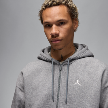 Суитчър Jordan Jordan Brooklyn Fleece Full-Zip Hoodie Сиво | IB7231-091, 4