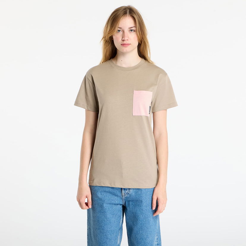 Тениска Horsefeathers Pyper Top T-shirt with contrasting pocket Бежово | SW957A