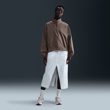 Суитчър Nike Sportswear Collection Relaxed Fit Quarter-Zip Top Кафяво | HJ0231-233, 4