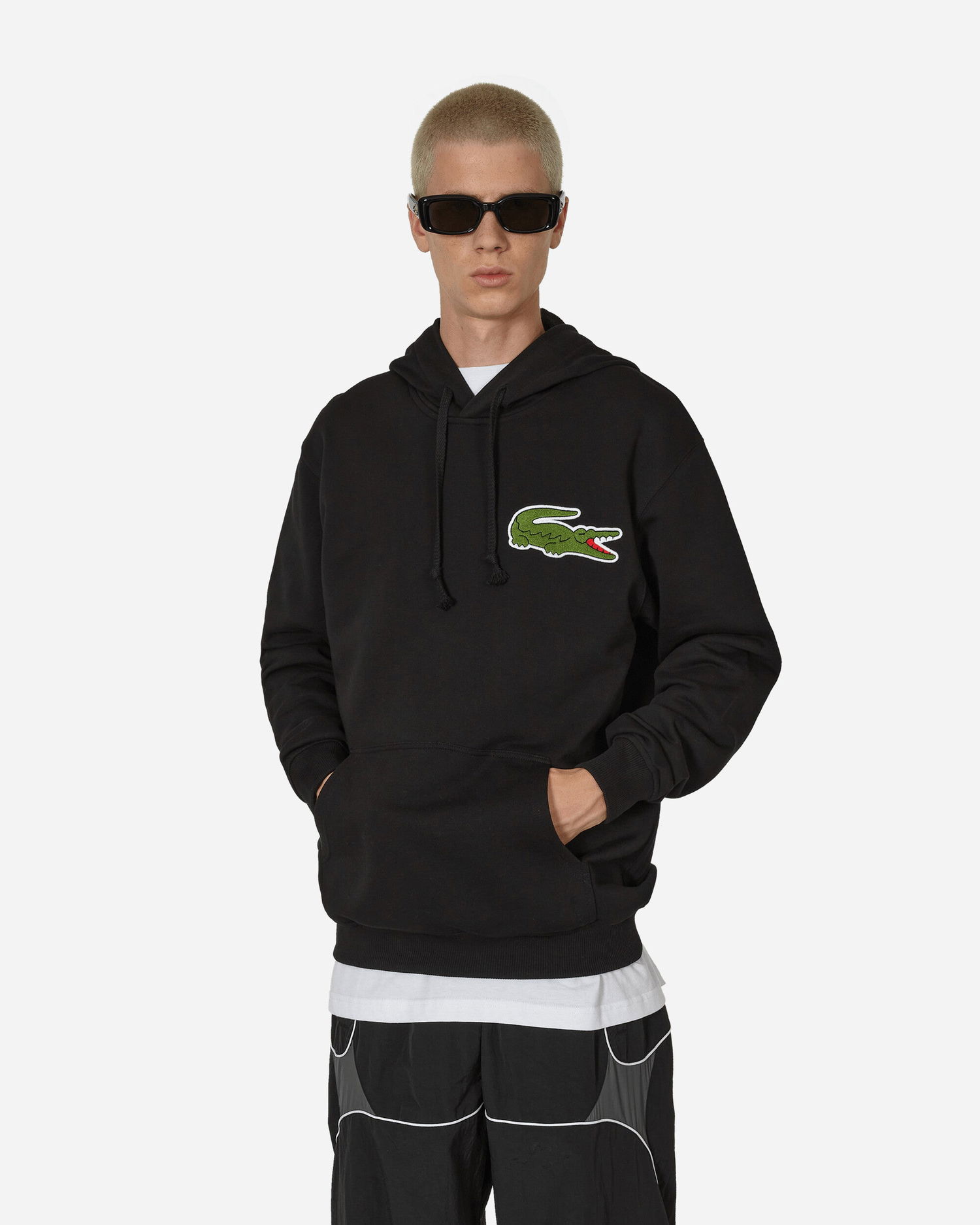 Суитчър Comme des Garçons Lacoste x Hoodie Черно | FL-T004-W23 1, 1