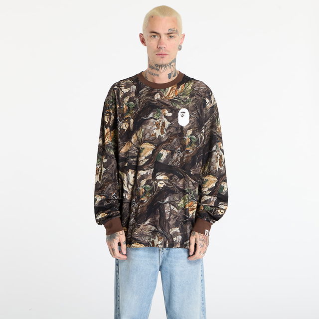 Tree Edge Camo Relaxed Fit Long Sleeve T-Shirt