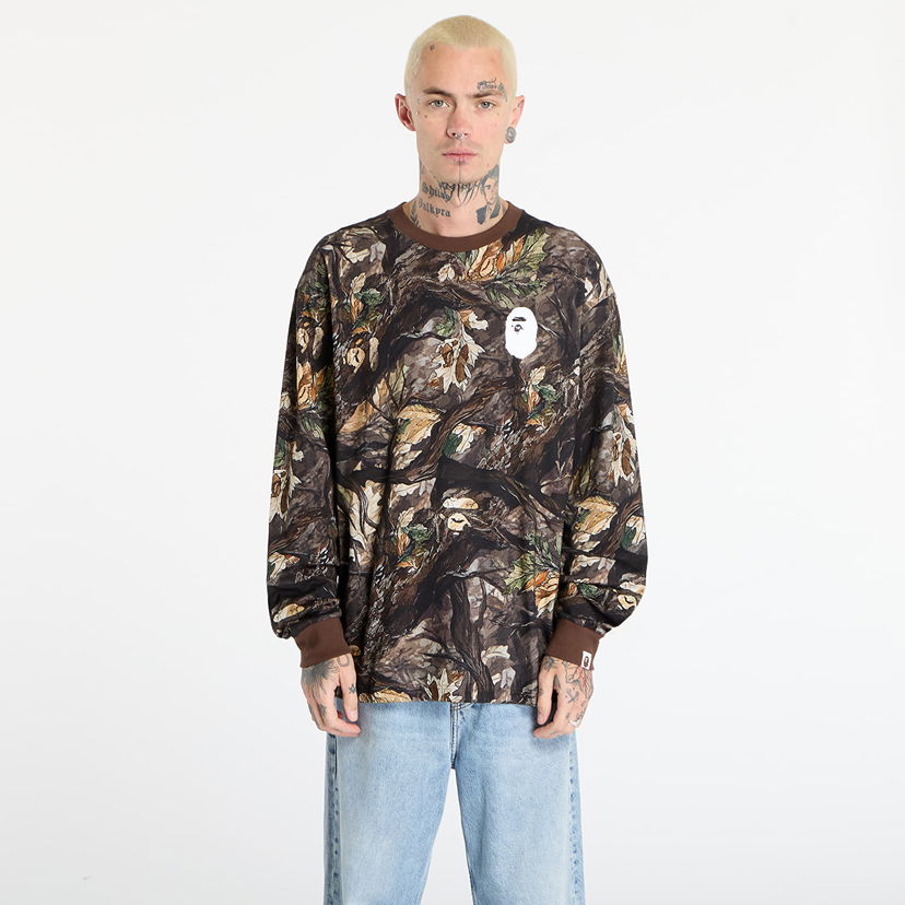 Тениска BAPE Tree Edge Camo Relaxed Fit Long Sleeve T-Shirt Многоцветен | 001LTL801011MBRW