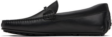 Кецове и обувки BOSS Leather Loafers with Branded Hardware Черно | 50548100, 0