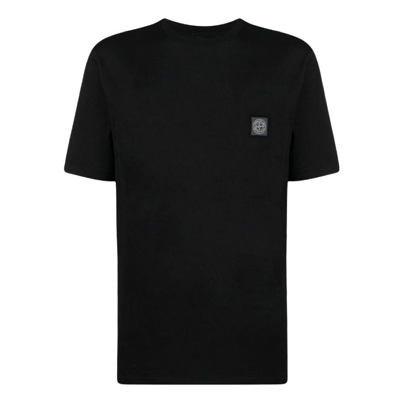 Тениска Stone Island Logo Patch T-Shirt Черно | 101523757-A0029