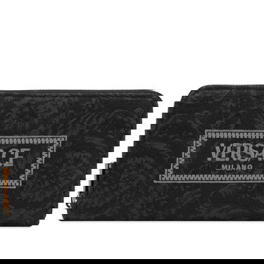 Портфейл Versace Wallet In Embroidery Jacquard Черно | DPDI056-1A09741-2BM0V, 0
