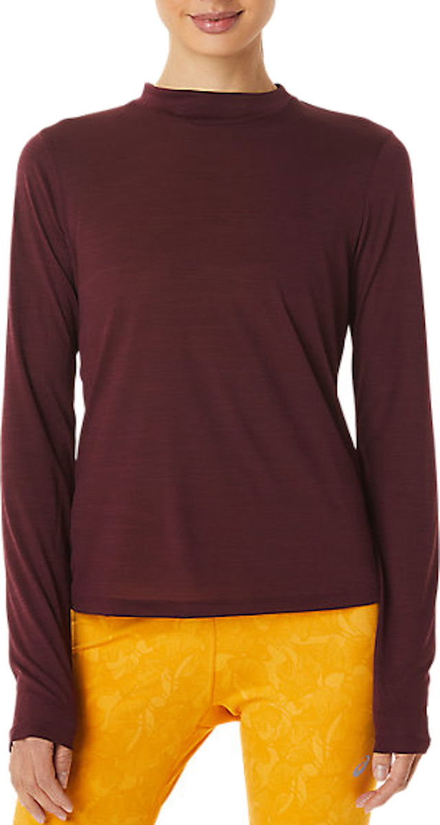 Тениска Asics Runkoyo Mock Neck Top Бургунди | 2012c389-500, 0
