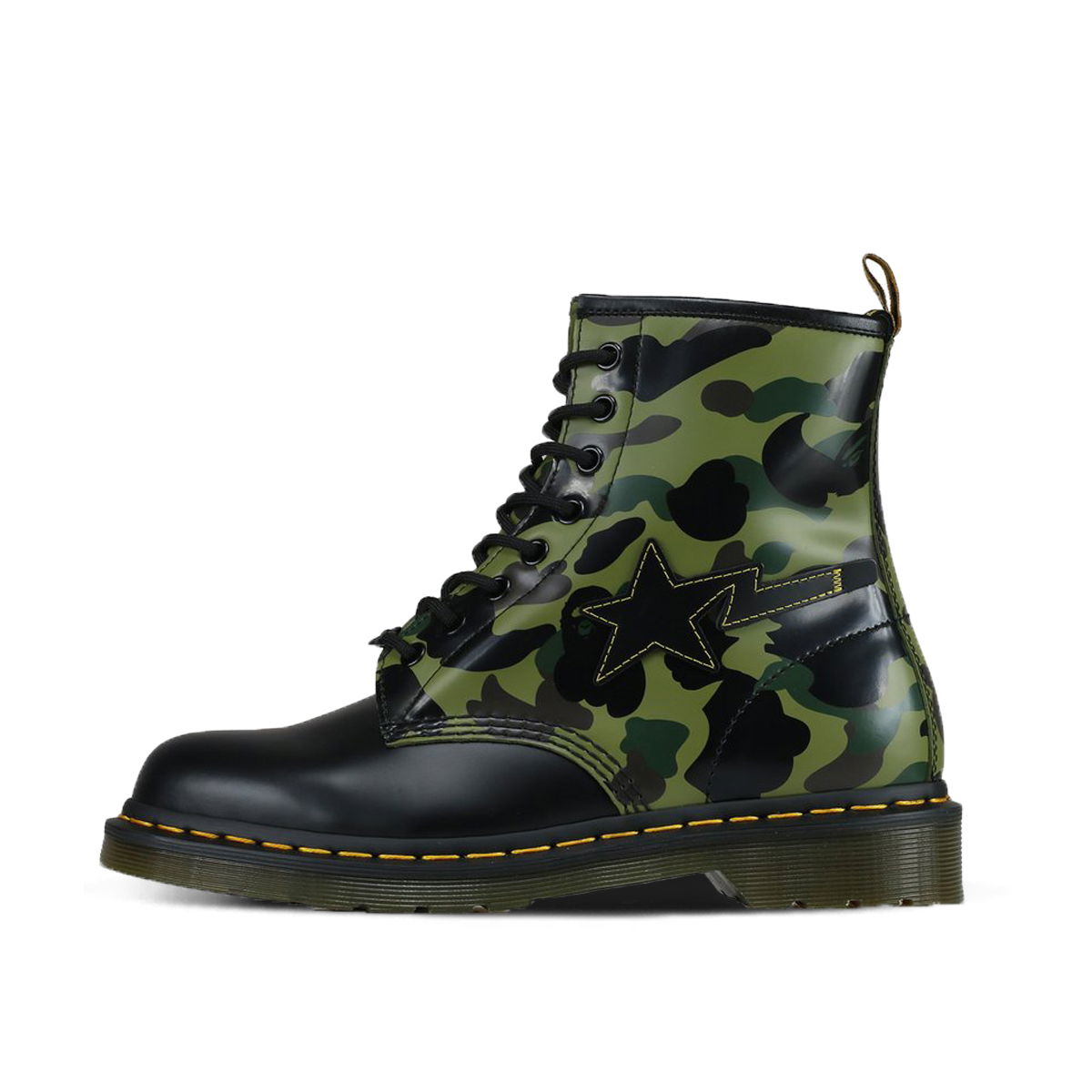 Кецове и обувки Dr. Martens A Bathing Ape x 1460 Zip "Camo Smooth" Зелено | 25989271, 1
