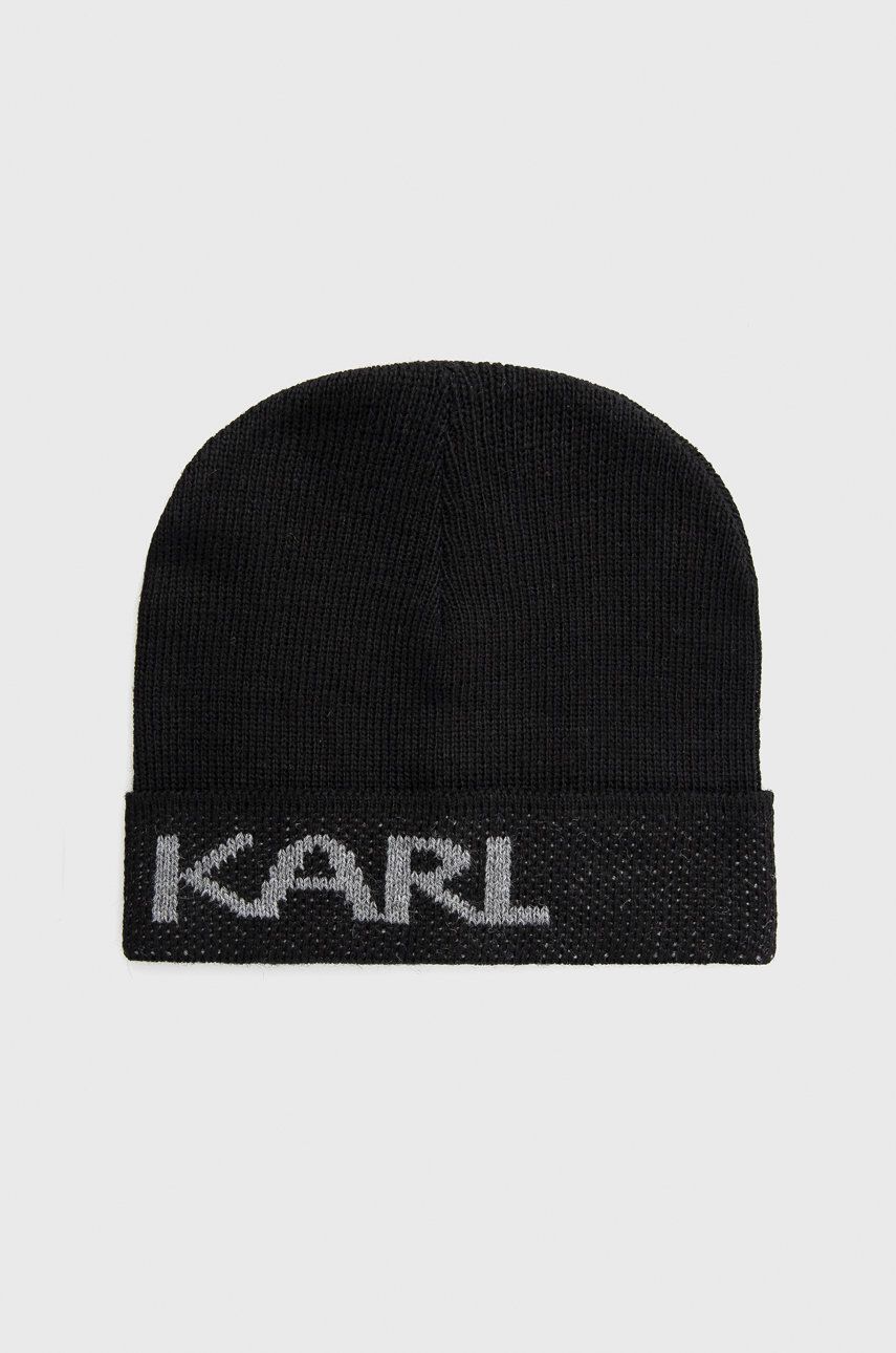 Шапка KARL LAGERFELD Beanie Черно | 512322.805601, 0