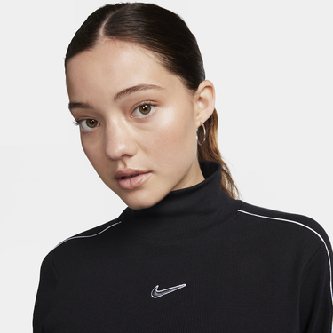 Тениска Nike Sportswear Long-Sleeve Top Черно | FV4990-010, 2
