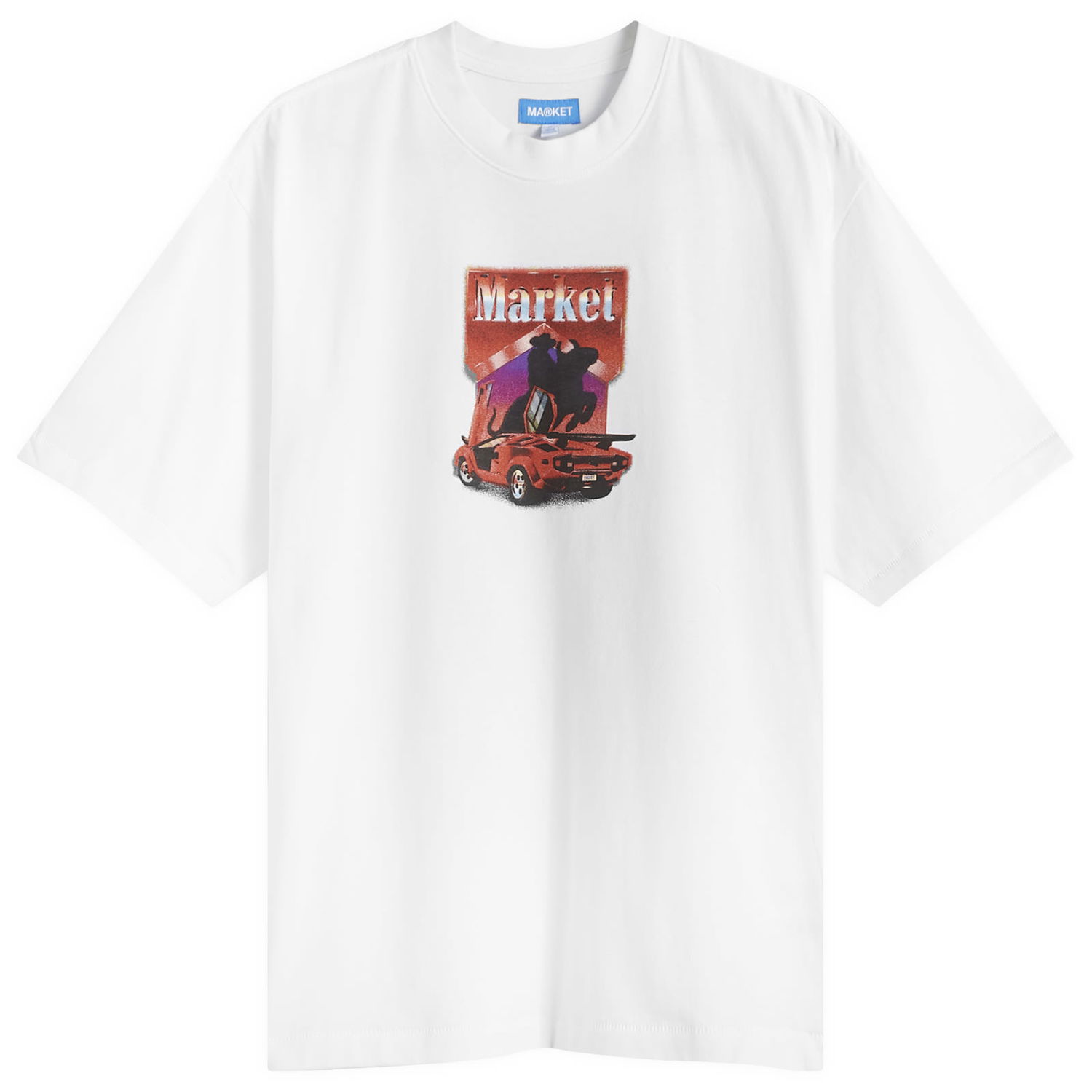 Тениска MARKET Bullrider Graphic Бяло | 399001939-WHT, 0