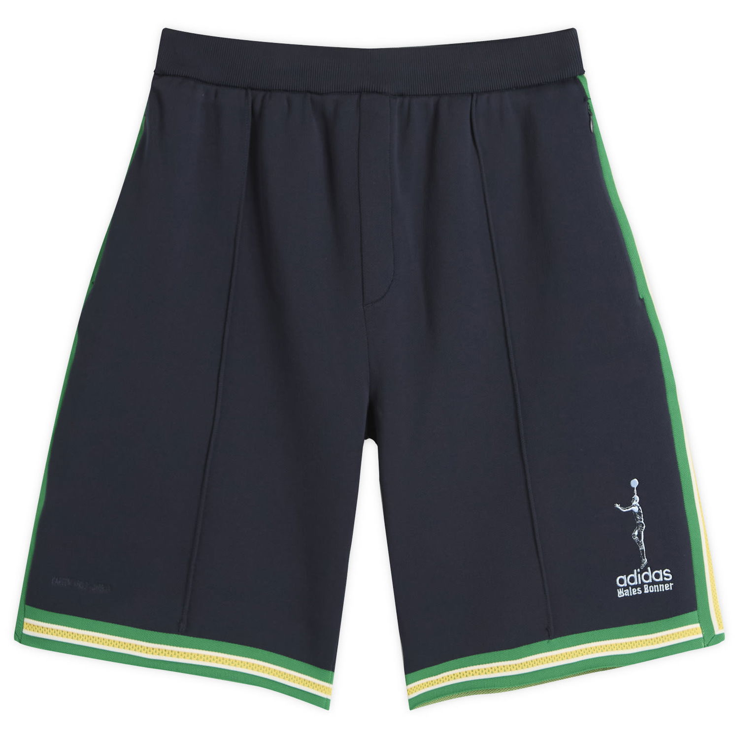 Къси панталони adidas Originals Wales Bonner Jabbar Knit Shorts, Size Large Тъмно синьо | JV6042, 1