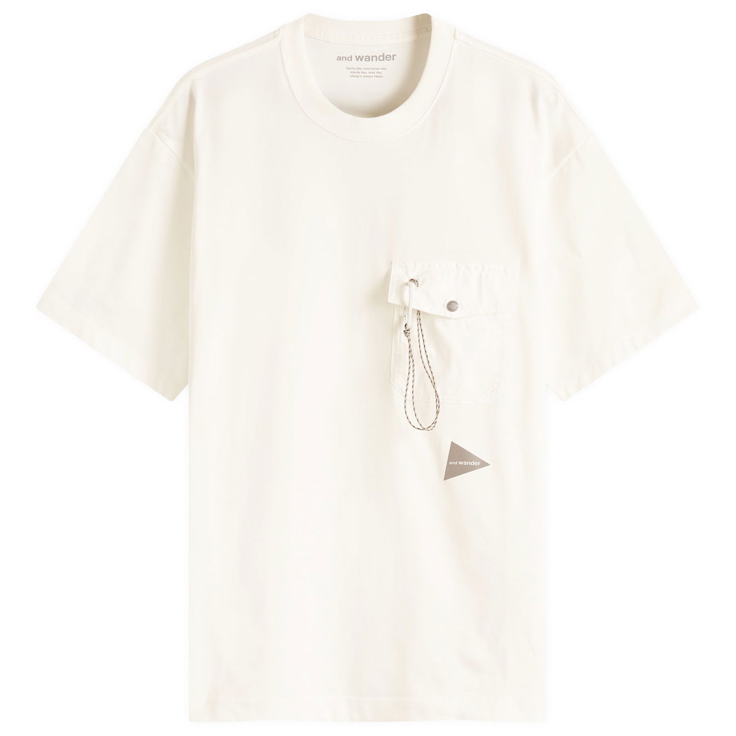 Тениска and wander And Wander Pocket Tee, Size Large Бяло | 5745184094-031, 1